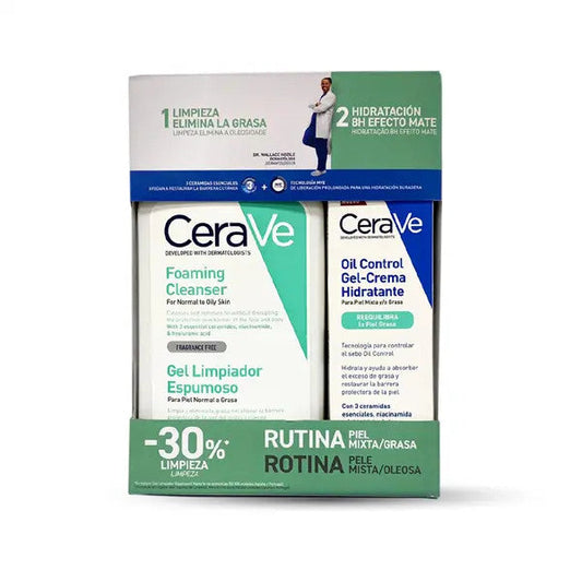 CeraVe Foaming Cleanser 236ml + Cerave Oil Control Gel-Cream 52ml
